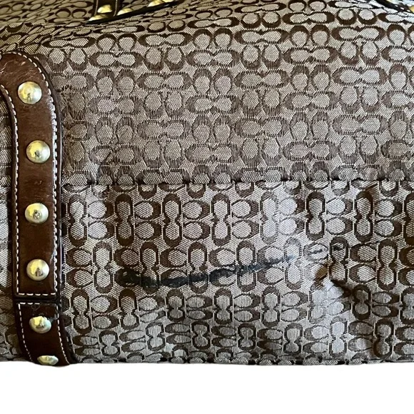 Coach soho khaki studded signature shoulder bag - Picture 12 of 12